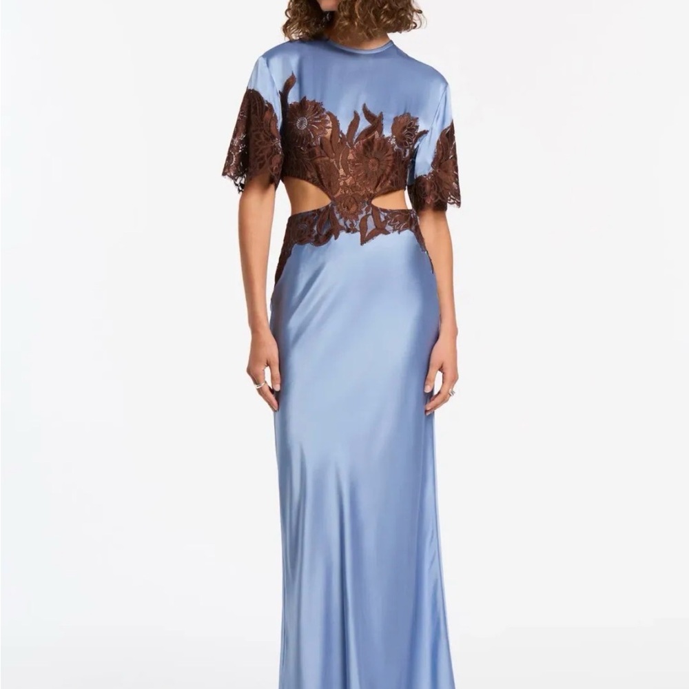 SIR the label Blue and Brown Lace Dress